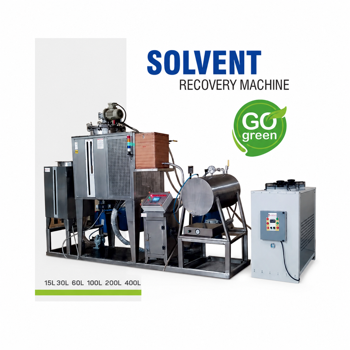 Industrial thinner and solvent recovery machine
